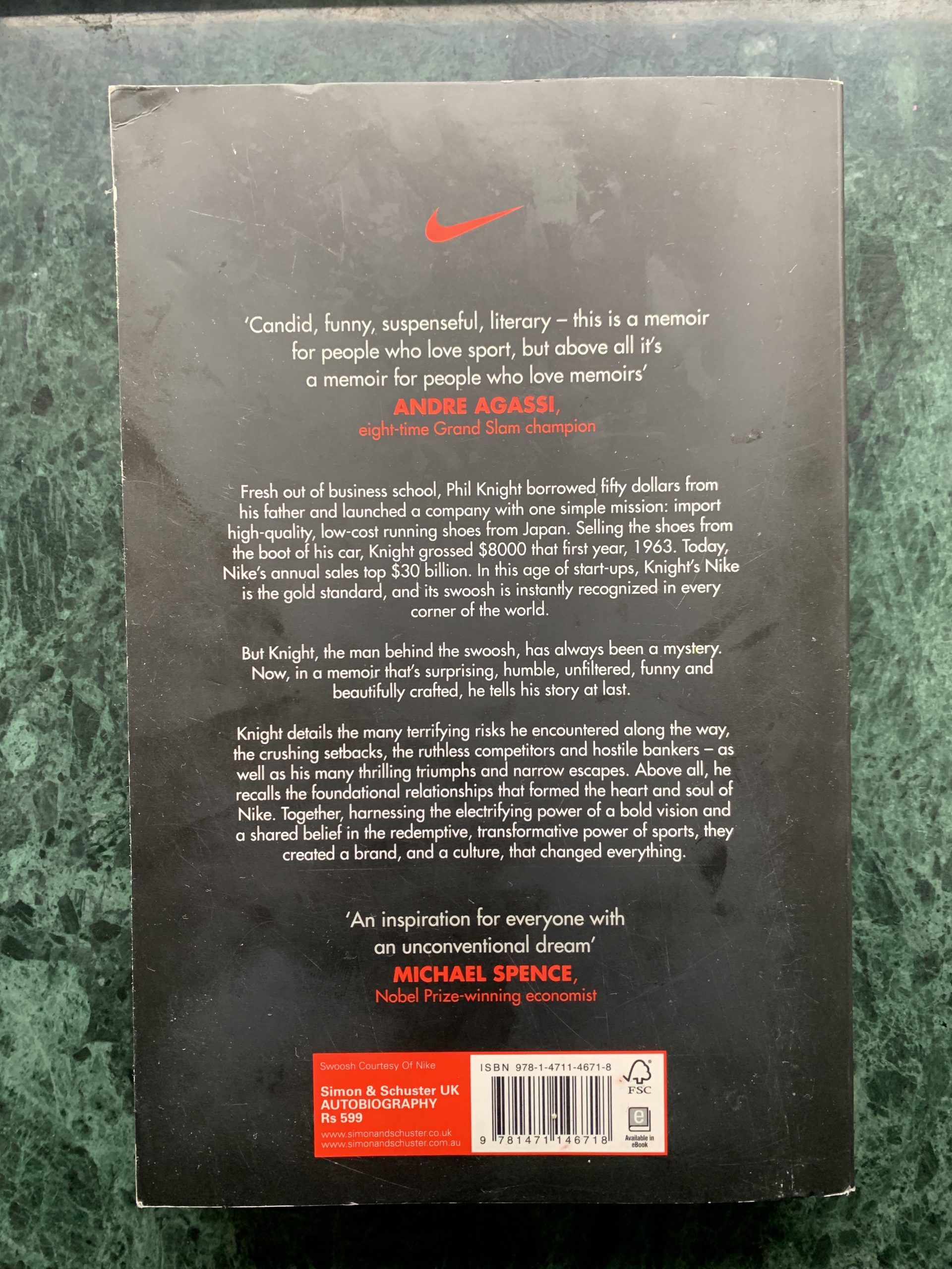 Excerpts from “Shoe Dog” by Phil Knight